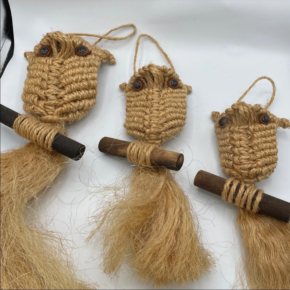 Macrame owls. Large, medium, small!